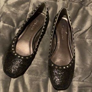 N by Nicole Miller glitter flats
